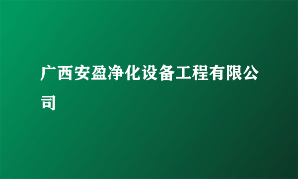 广西安盈净化设备工程有限公司