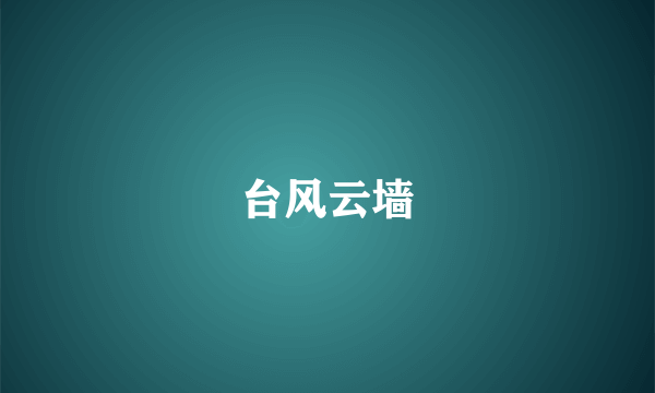 台风云墙