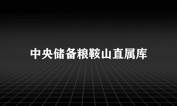 中央储备粮鞍山直属库