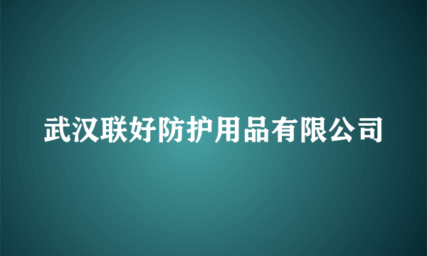 武汉联好防护用品有限公司