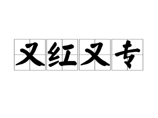 又红又专