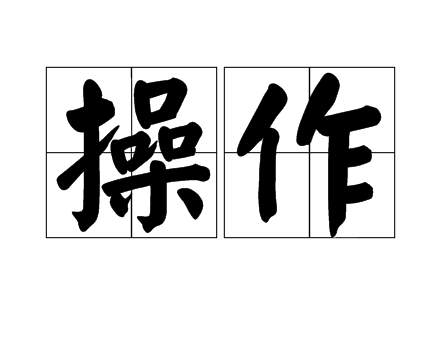 操作（汉语词语）