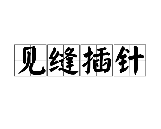 见缝插针（成语解释）