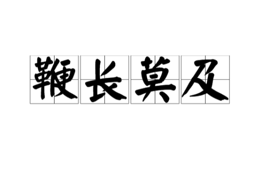 鞭长莫及（汉语成语）