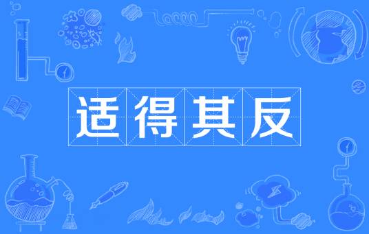 适得其反