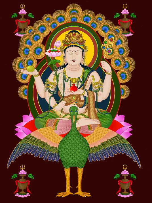 孔雀明王(中国神话体系佛教佛母、密教本尊之一)