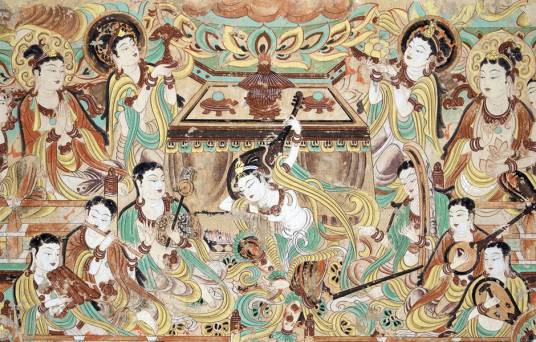 反弹琵琶（敦煌壁画艺术作品）