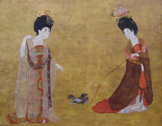 簪花仕女图（唐代周昉创作绢本设色画）