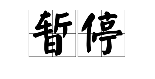 暂停（汉语词语）