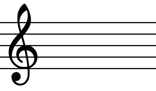 高音谱号（G谱号记在第二线上）