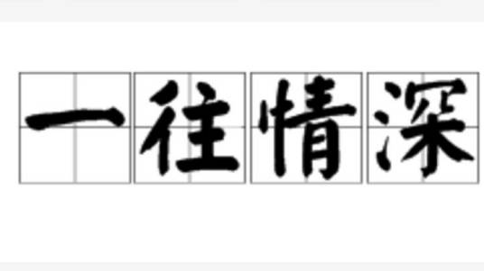 一往情深（汉语词语）