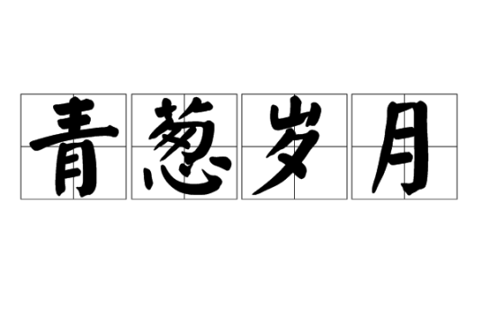 青葱岁月（汉语词汇）