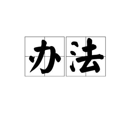 办法（汉语词语）