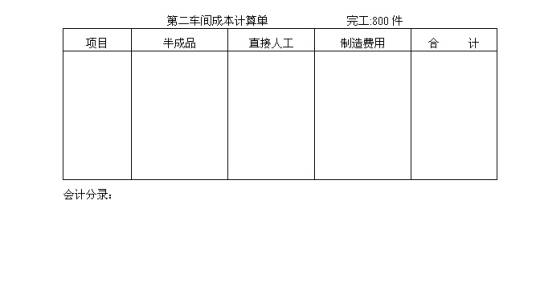 会计分录