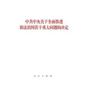 全面依法治国（按照法律治理国家的政策）