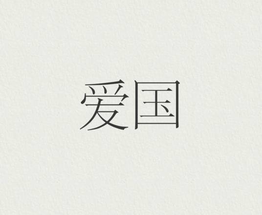 爱国（汉语词语）