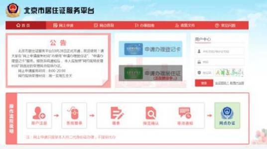 北京市居住证服务平台