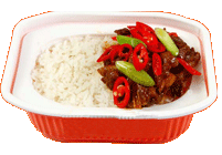方便米饭（大规模生产的主食食品）