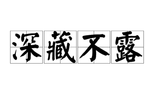深藏不露（汉语词语）