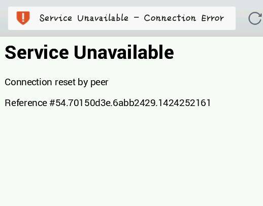 Service Unavailable