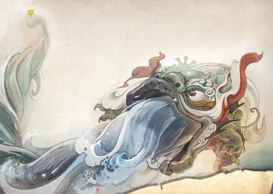 螭吻（古代神话中的瑞兽，典故龙生九子中的第九子）