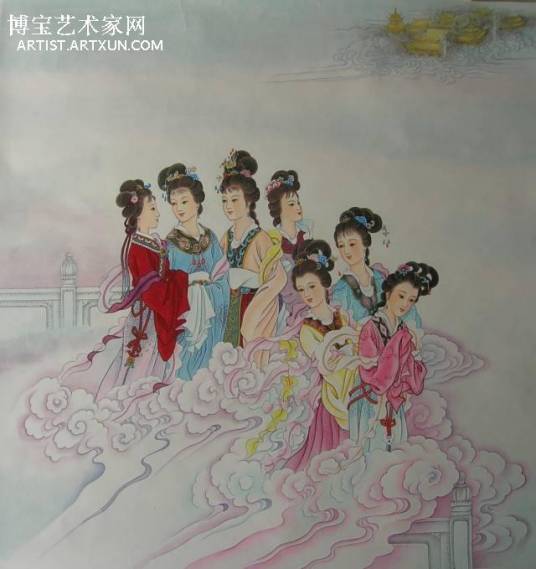 七仙女(中国古代神话中七位女神的合称)