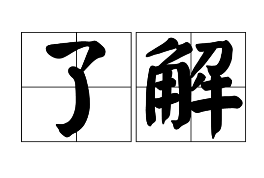了解（汉语词语）