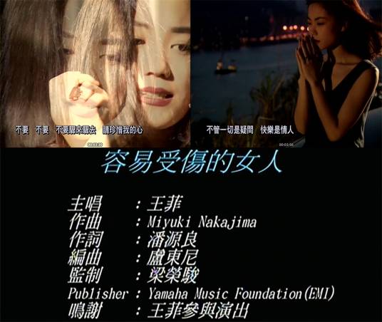 容易受伤的女人（1992年王菲演唱的粤语歌曲）