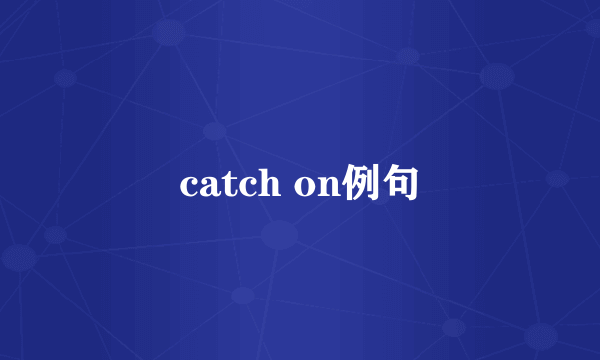 catch on例句