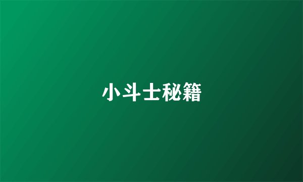 小斗士秘籍