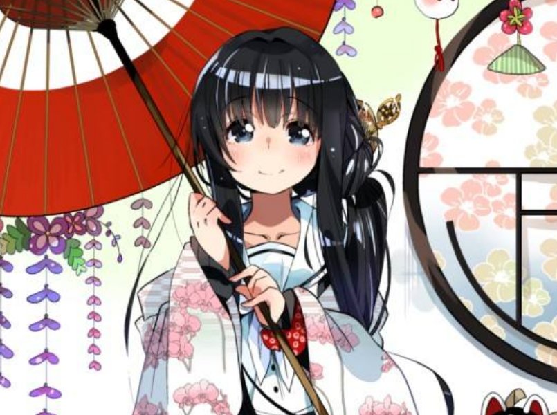 动漫中有穿和服的少女角色有哪几位？