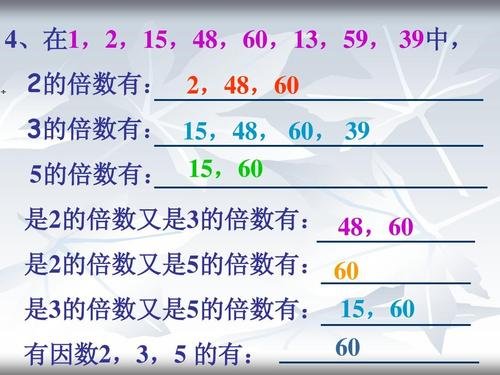 15的因数有哪些？15的倍数有哪些