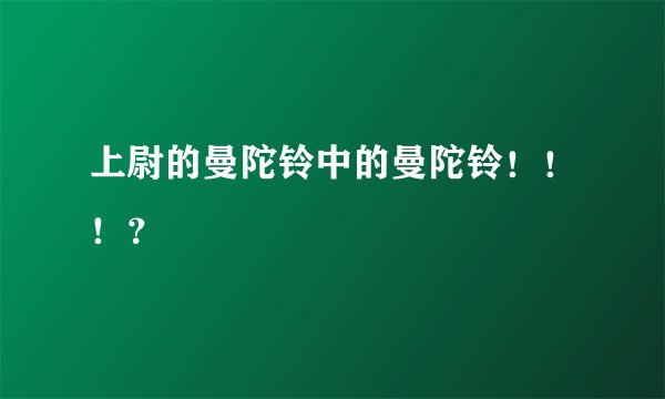 上尉的曼陀铃中的曼陀铃！！！？
