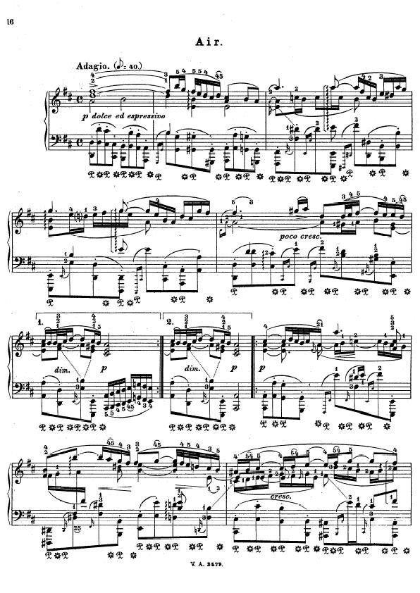 g弦上的咏叹调 小提琴谱