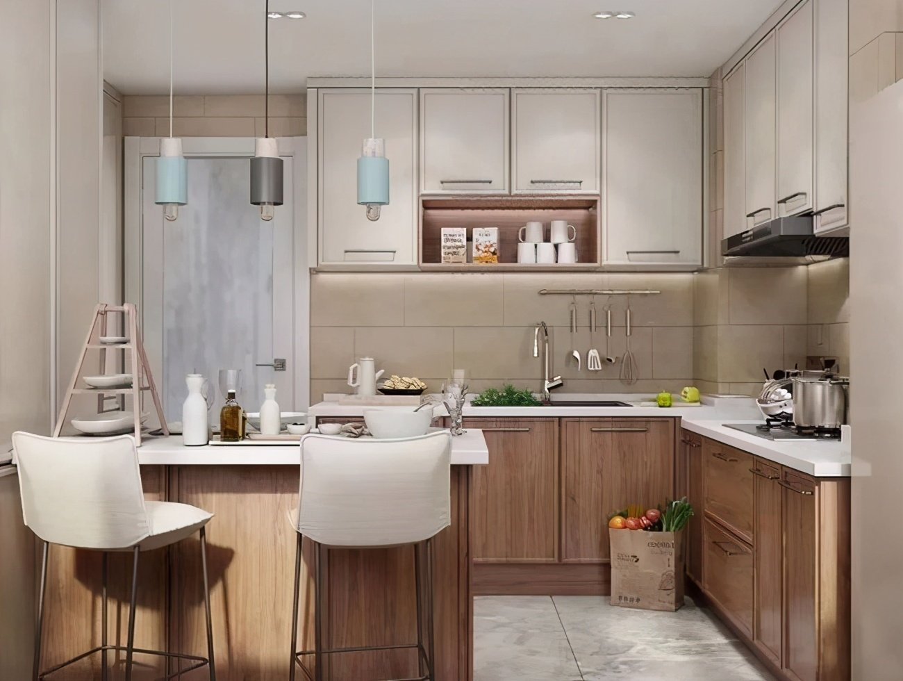 L型厨房怎样设计摆放才最好看？为什么？