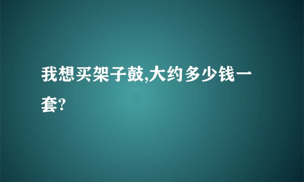 我想买架子鼓,大约多少钱一套?