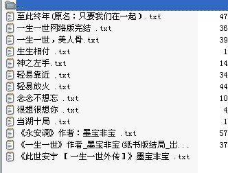 墨非墨宝的小说