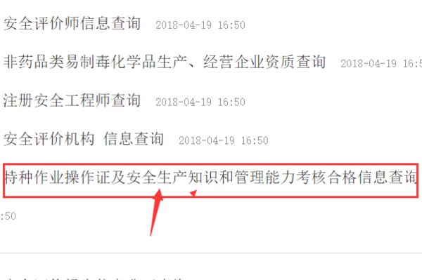 安监局网站电工证查询