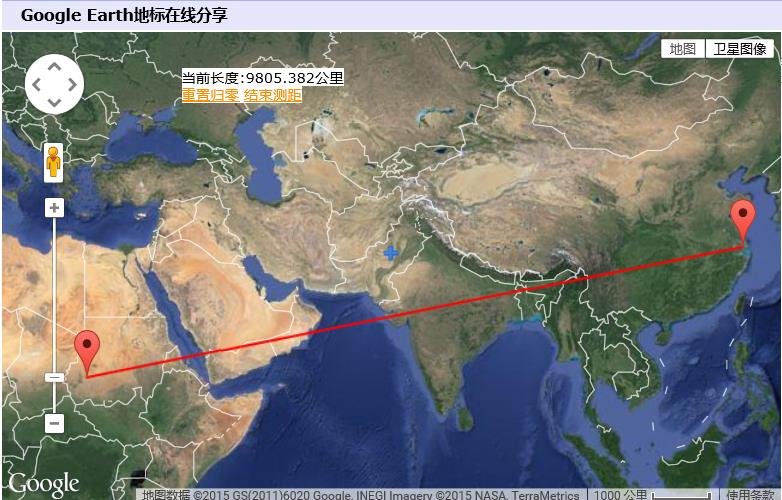 从中国到非洲苏丹达尔富尔的距离是多少？