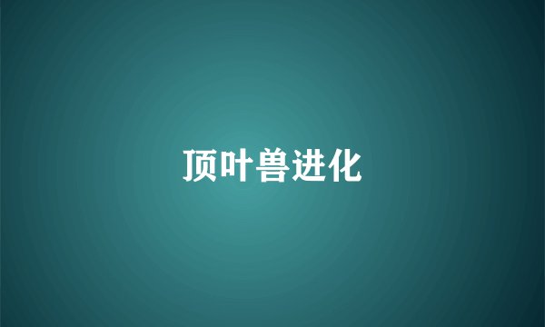 顶叶兽进化