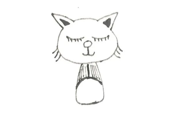 如何画会跳舞的小猫