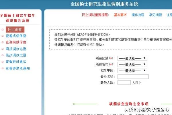 考研调剂系统操作流程图?