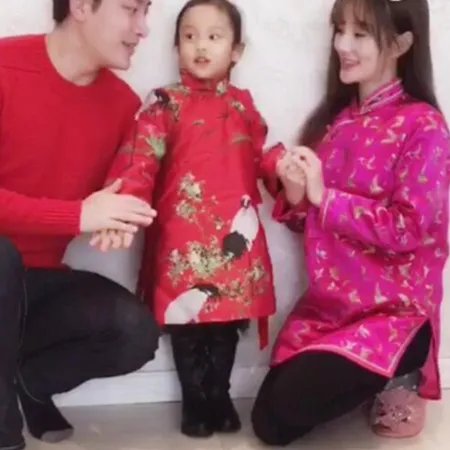 贾乃亮李小璐甜馨一家拜年图公布 和乐融融好评多