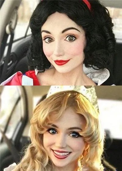 美国女子天生公主脸 扮演公主似真人版Elsa