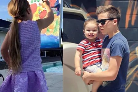 贝嫂晒家人团聚照 生了四个孩子的她人生依然霸气