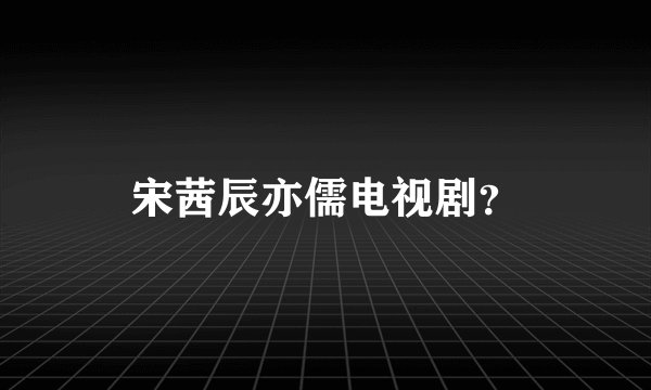宋茜辰亦儒电视剧？