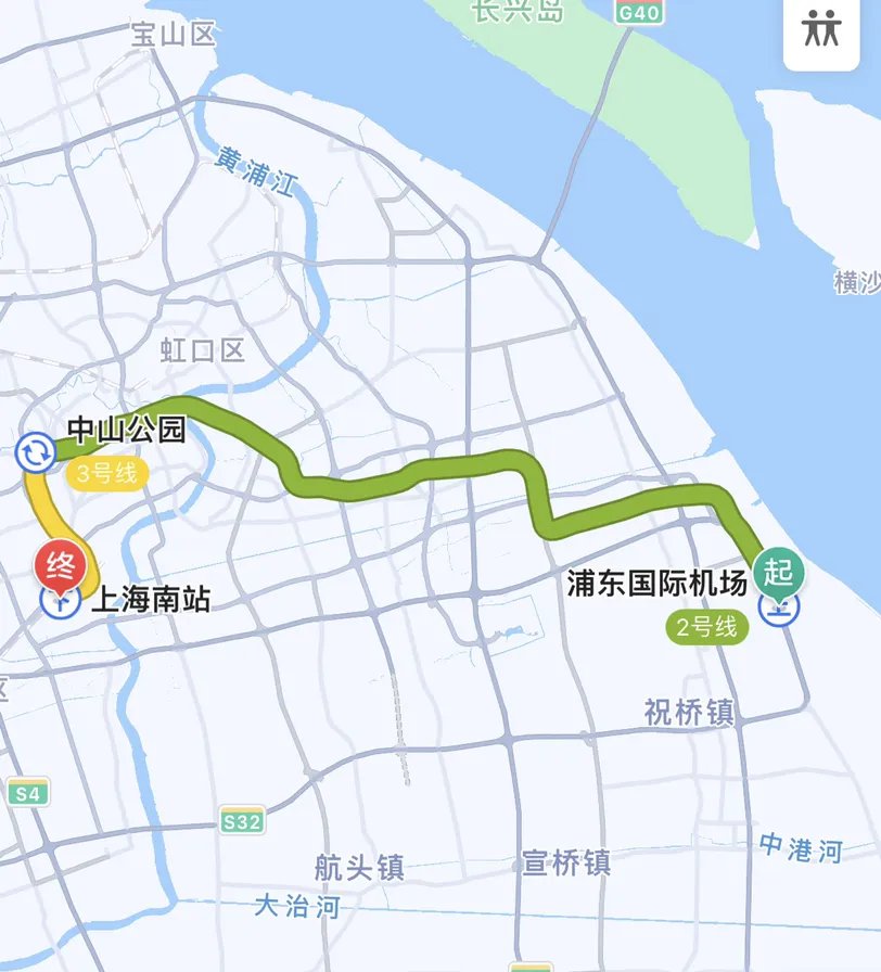 浦东到上海南站