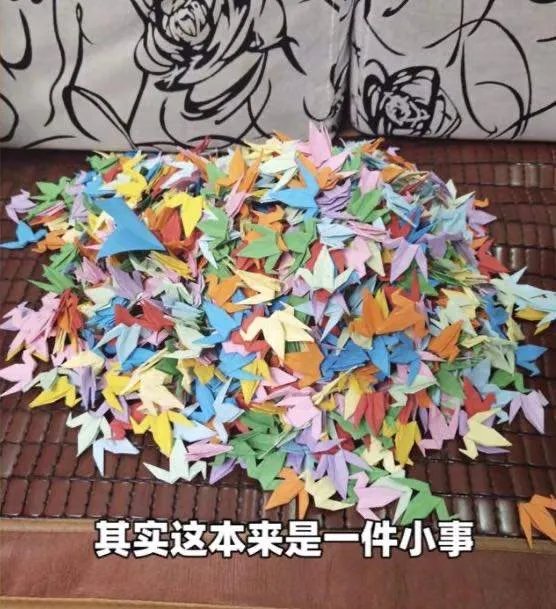 爷爷折千只千纸鹤送奶奶遭嫌弃，对此你有何看法？