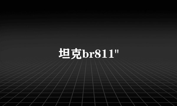 坦克br811
