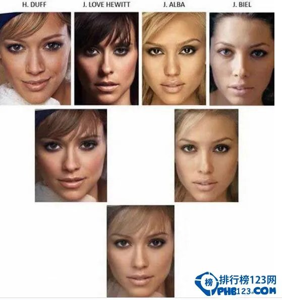16位女星合成世界上最美的人,最完美的黄金比例